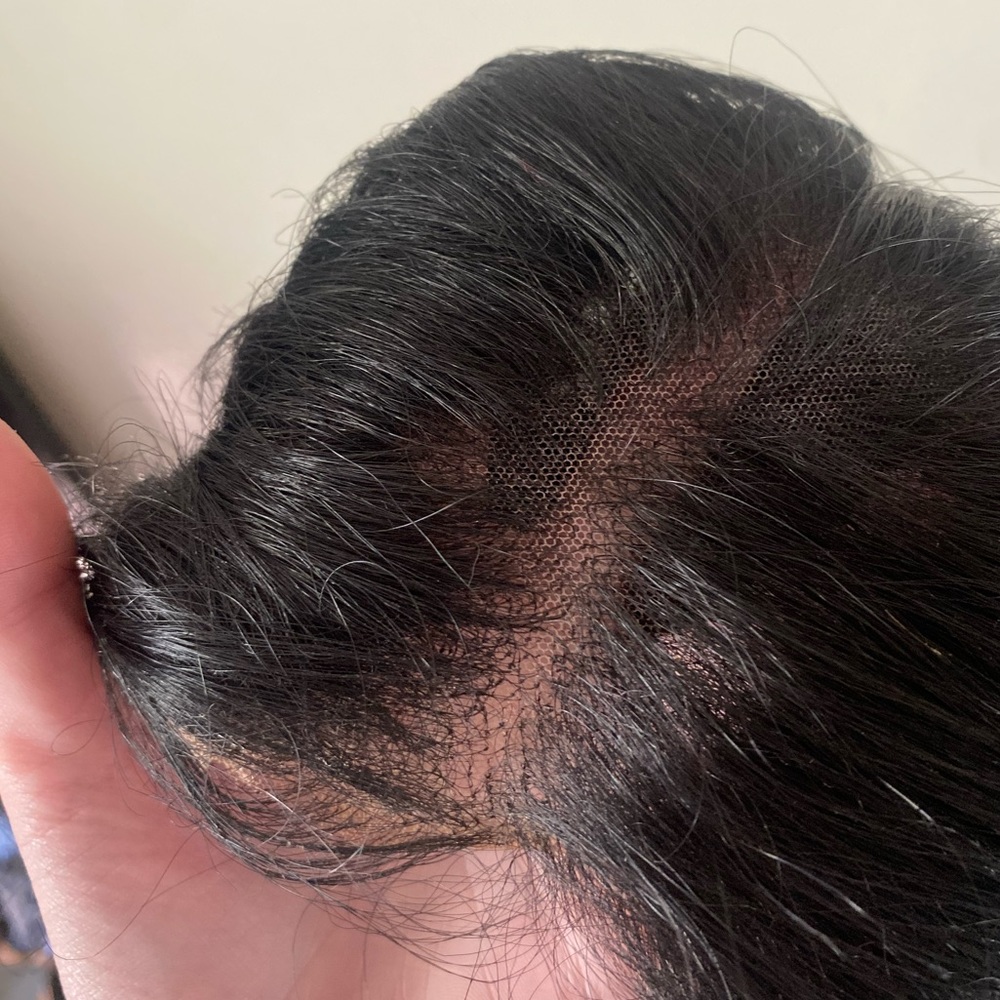 NEW Long Black Curly Lace front wig